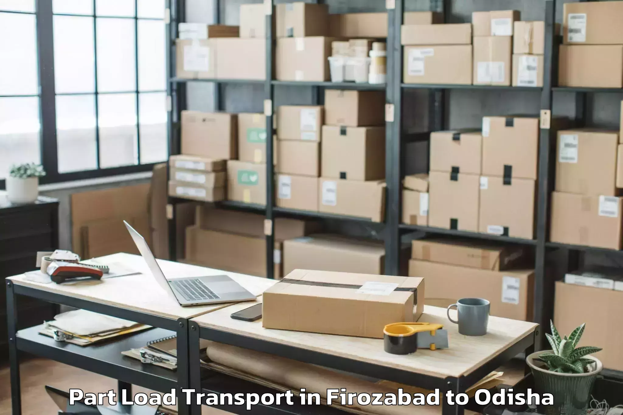 Firozabad to Khariaguda Part Load Transport Booking